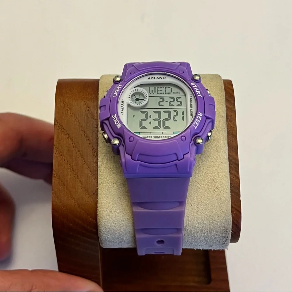 Azland KW023, Digital Watch, Like New, Purple‎